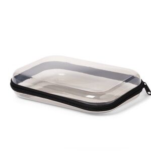 Viral Target Hard Sided Zipper Pencil Case Gray